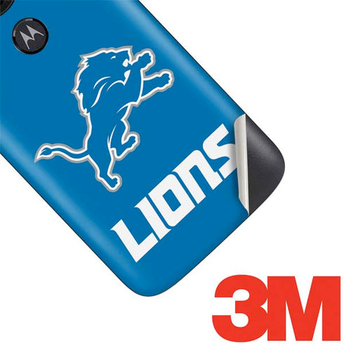 NFL Detroit Lions Distressed Moto E5 Play Skin